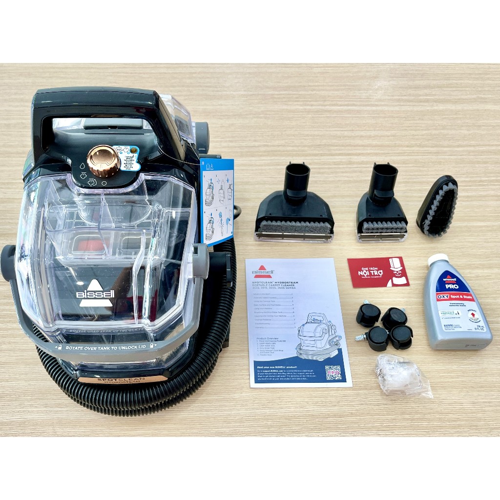 Máy làm sạch hơi nước đa năng Bissell Little Green Hydrosteam _ làm sạch thảm, sofa, nệm, ô tô