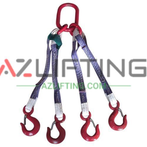 Cáp vải cẩu hàng 1 tấn 1 chân, 2 chân, 3 chân, 4 chân, sling cáp vải cẩu nâng hàng hóa tàu thuyền, container