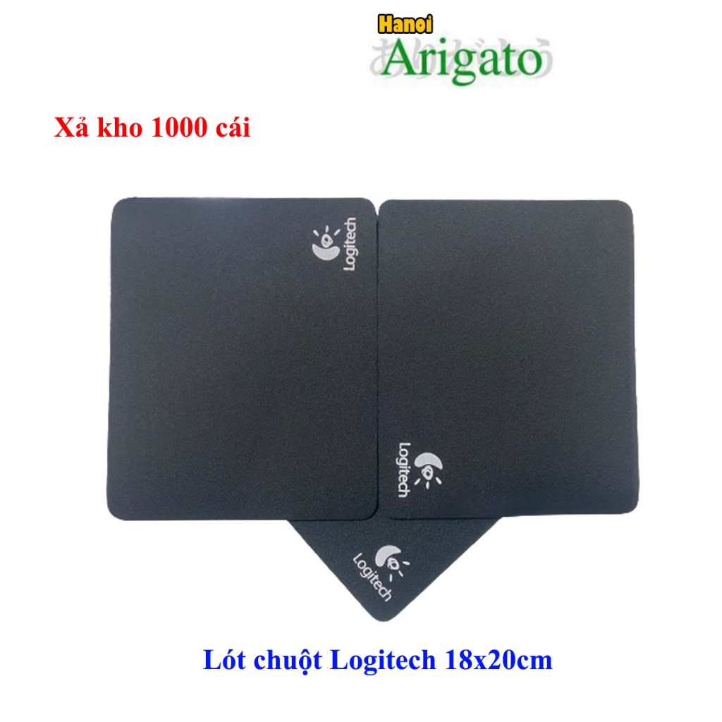 Miếng Lót chuột, bàn di chuột size 18x20cm logitech, giá thanh lí không viền