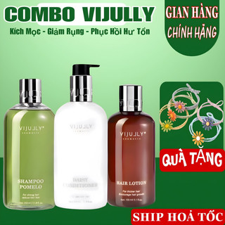 COMBO DẦU GỘI  PHỤC HỒI TÓC HƯ TỔN VIJULLY [MẪU MỚI]