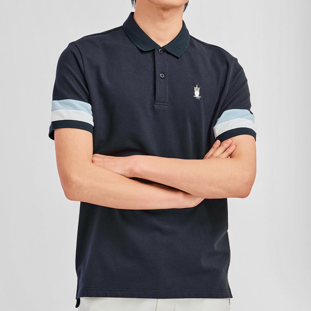 Áo polo nam PH204 áo thun nam tay ngắn cổ bẻ vải cá sấu CVC co dãn 4 chiều phối viền tay