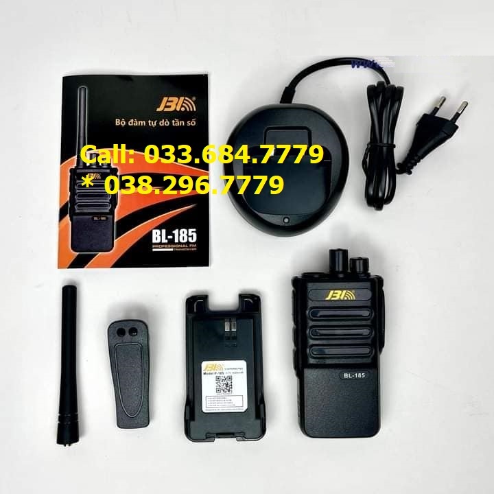 Máy bộ đàm cầm tay 16 kênh JBL BL-185, bảo hành 24 tháng