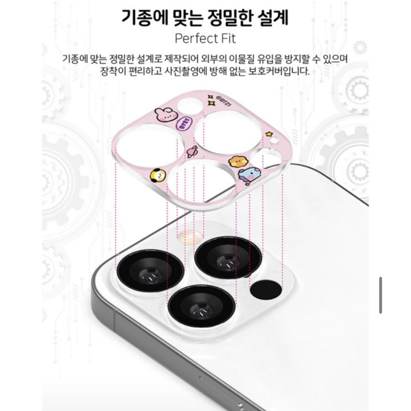 Cường lực điện thoại bt21 chính hãng