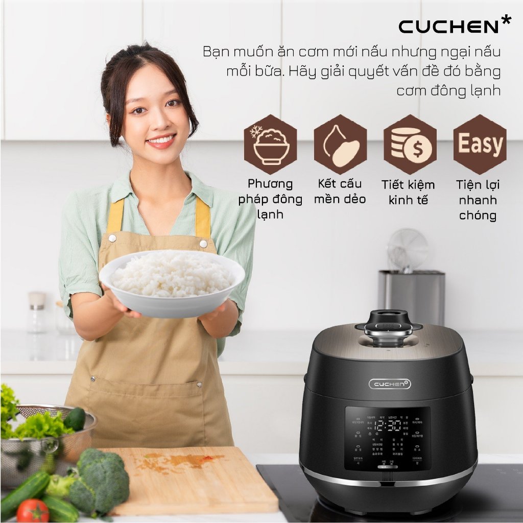 Nồi cơm điện tách đường Cuchen Hàn Quốc – Nồi cơm điện cao tần nhập khẩu Korea Bảo hành 24 tháng