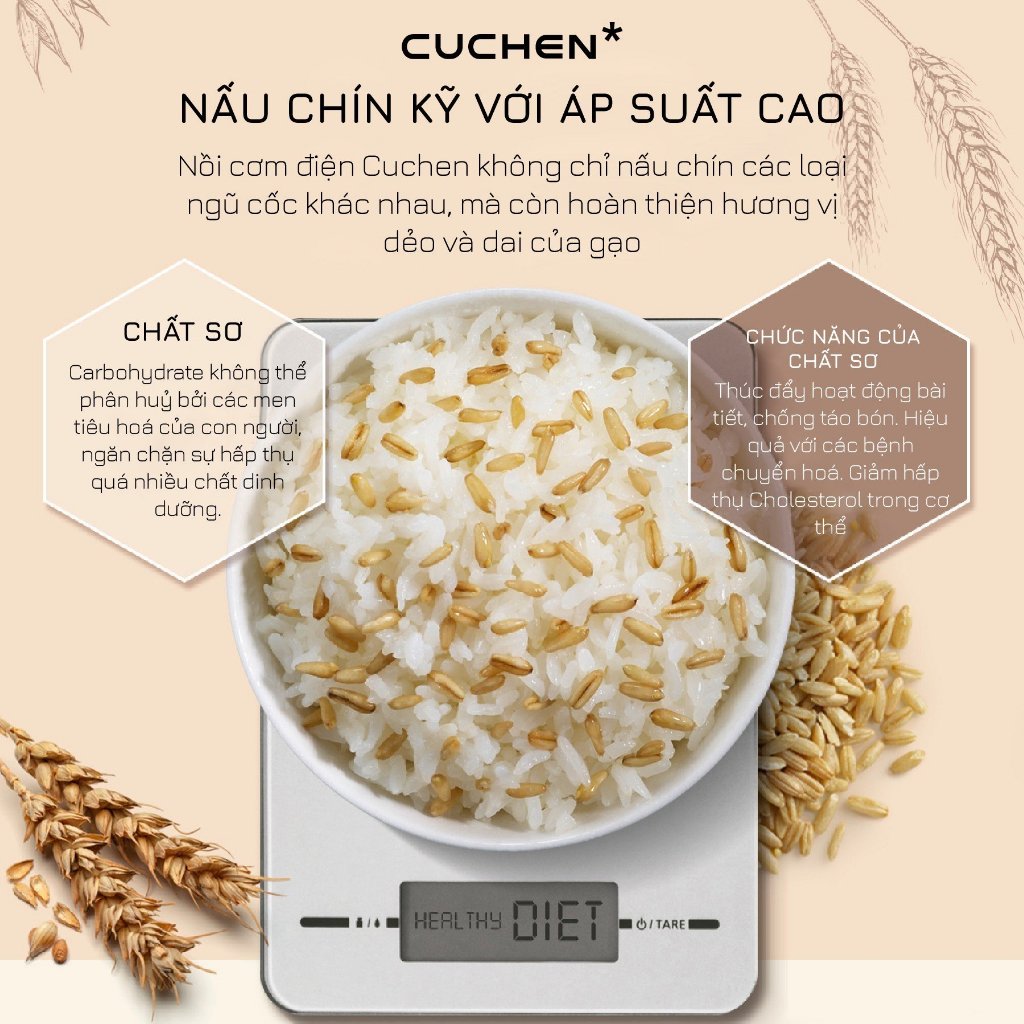 Nồi cơm điện tách đường Cuchen Hàn Quốc – Nồi cơm điện cao tần nhập khẩu Korea Bảo hành 24 tháng