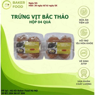 Trứng bắc thảo hộp 4 quả 250g - baker food