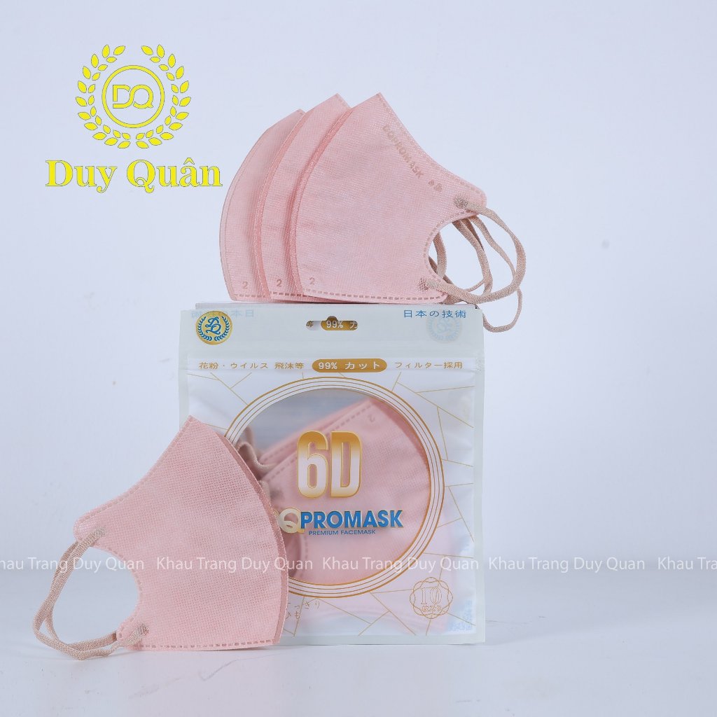Thùng 500 chiếc khẩu trang 6D Duy Quân Promask
