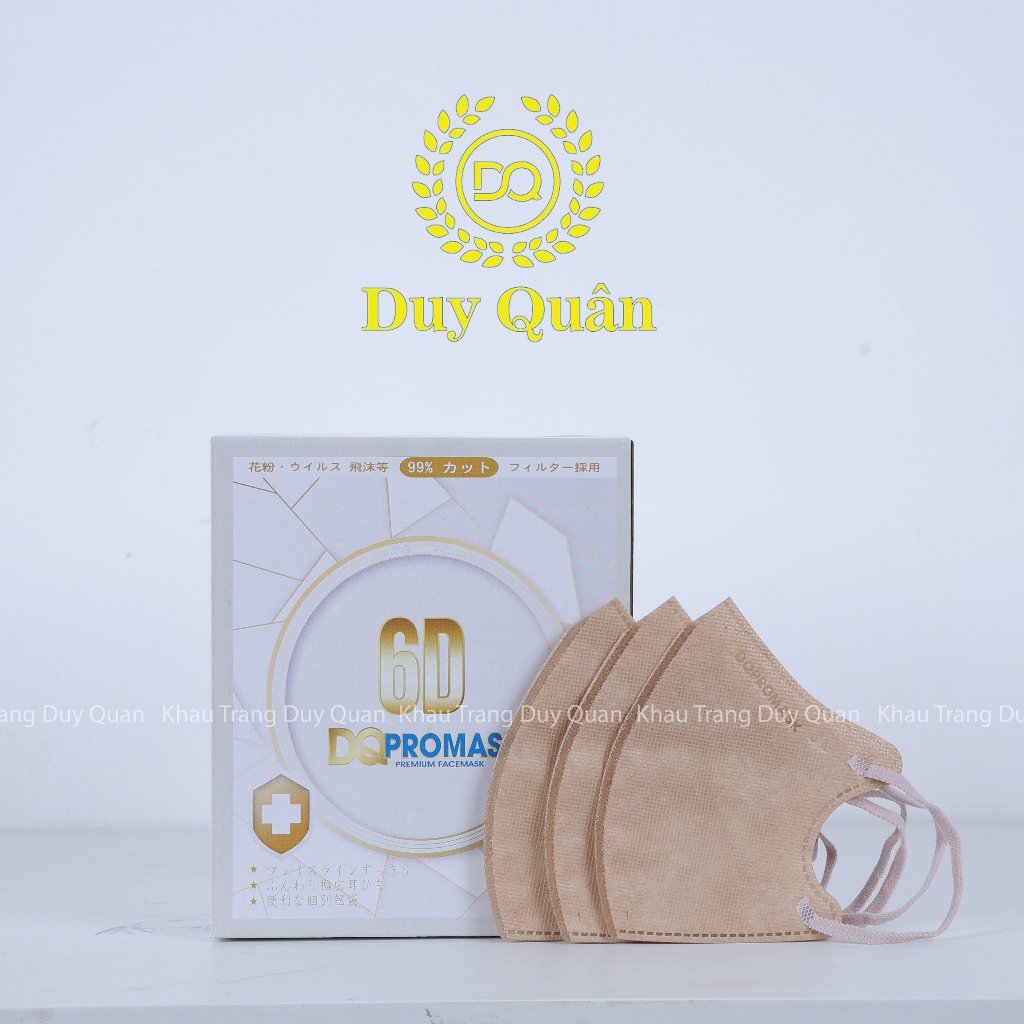 Thùng 500 chiếc khẩu trang 6D Duy Quân Promask