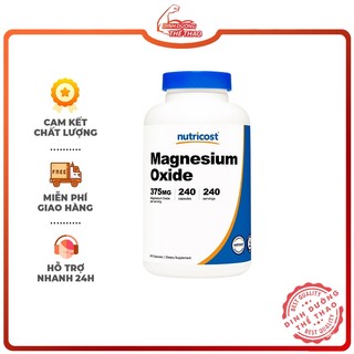  NUTRICOST MAGNESIUM OXIDE 375MG 240 Viên Nhộng Hỗ Trợ Sức Đề Kháng Sức Khỏe Tim Mạch Và Bổ Sung Khoáng Chất 