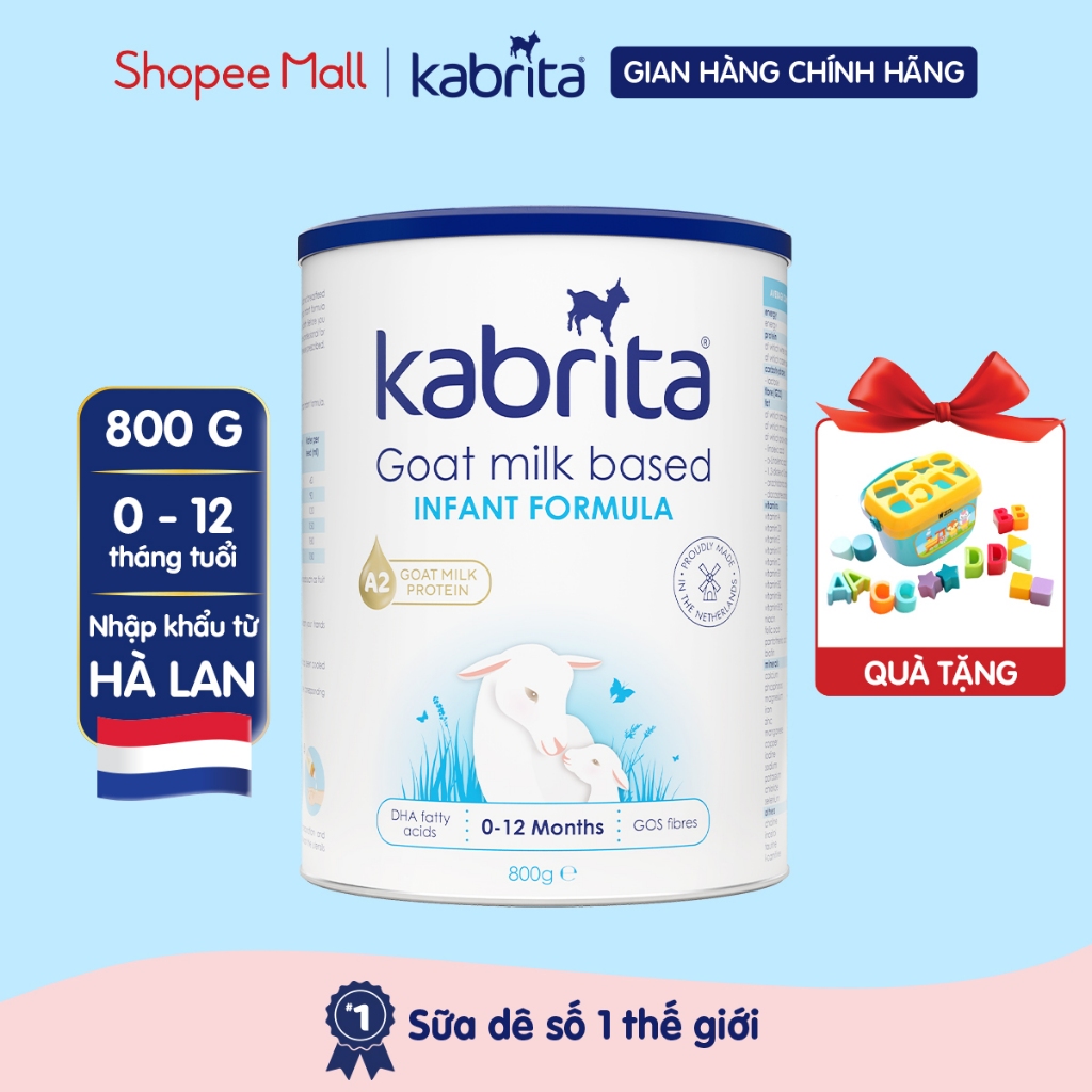 Sữa dê Kabrita số 1 cho trẻ- Lon 800g