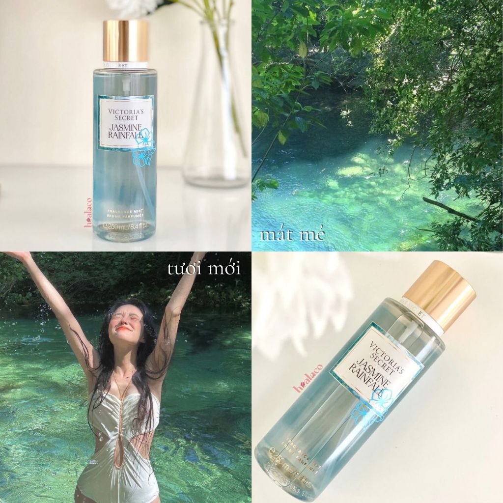 XỊT THƠM TOÀN THÂN BODY MIST JASMINE RAINFALL - Victoria's Secrets