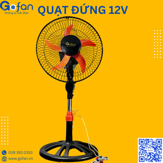 Quạt đứng lỡ kẹp bình ắc quy 12V B3