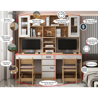 Bàn học đôi đẹp cho bé bh6802