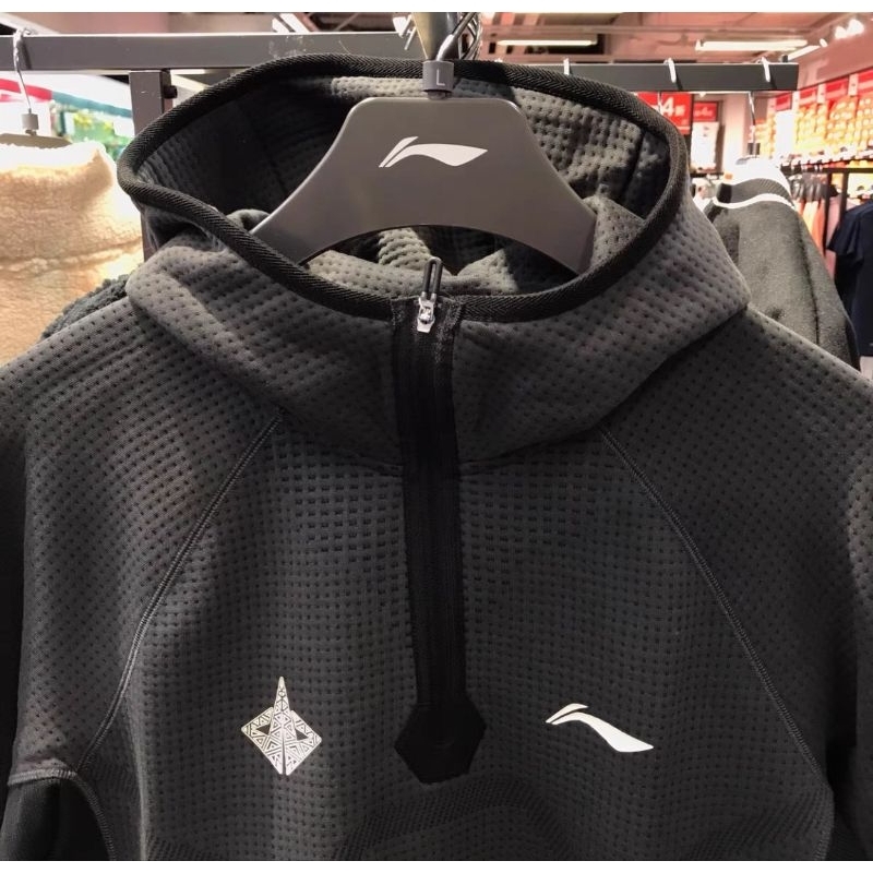 Áo Nỉ có mũ trùm đầu cắt ba chiều ấm áp Li-Ning Butler AWDT