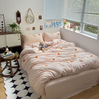 Set Chăn Ga Gối Đũi Thêu Micky Hàng Nhập Khẩu Cao Cấp 4 Món