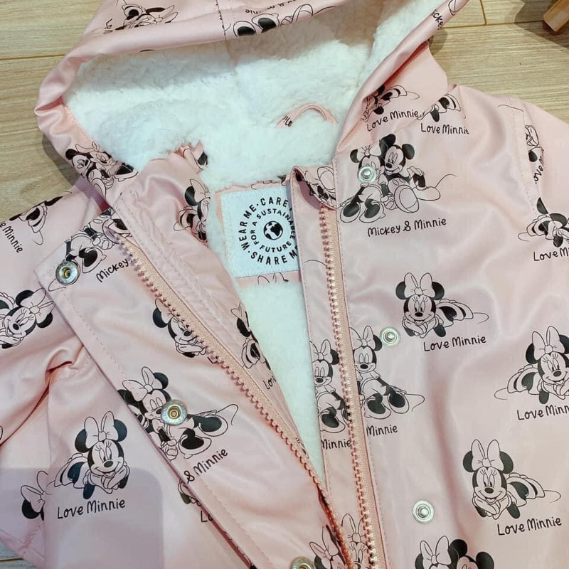 Áo khoác chống nước hồng minnie George_hàng chính hãng authentic