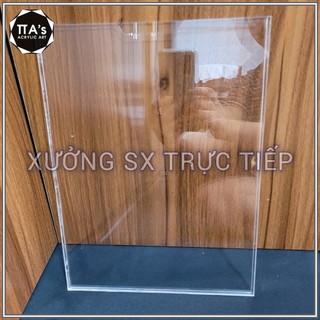 Kệ checklist treo tường mica trong suốt, Kệ tài liệu mica trong suốt dán tường nhiều cỡ A4 A5 A6 A7