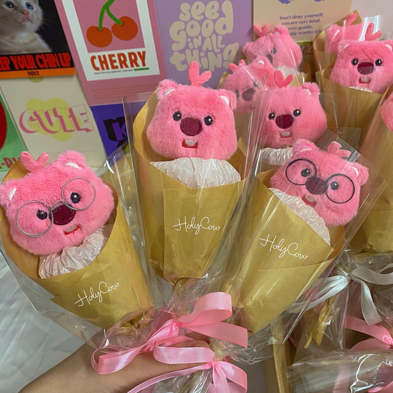 BÓ HOA GẤU BÔNG LOOPY ĐÁNG YÊU // HOLYCOW