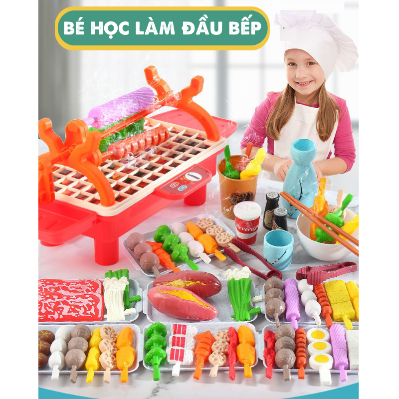 Đồ Chơi 106 Chi Tiết Các Món Ăn BBS, Bánh Bao, Pizza, Đồ Chơi Bếp Nấu Ăn Cho Trẻ Em, Bé Trai, Bé Gái