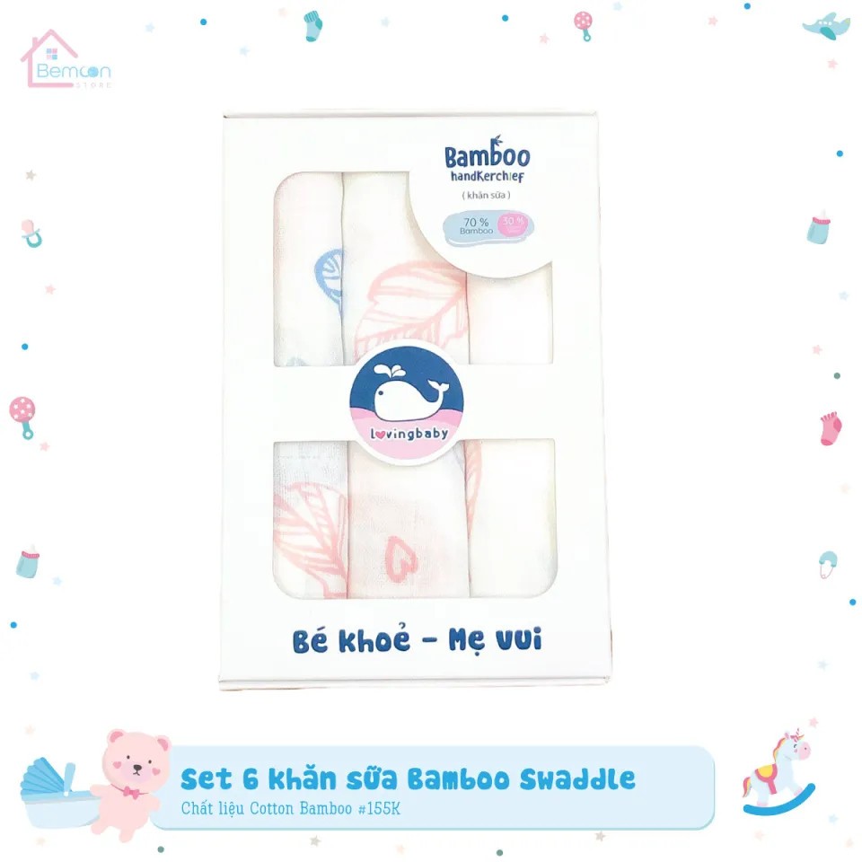 Lovingbaby - Khăn sữa sợi tre Lovingbaby - KSA128001