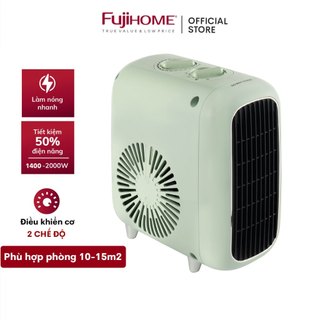 Quạt sưởi gốm ấm Mini nhập khẩu không khô da Fujihome, Chính hãng bảo hành 2 năm