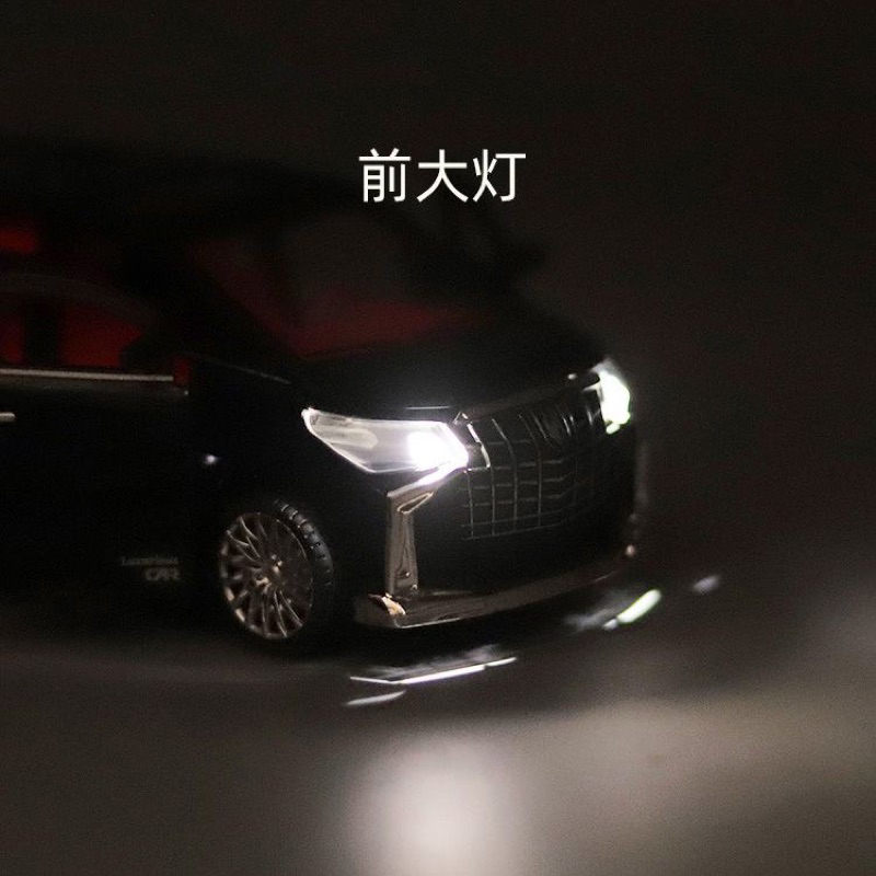 Xe mô hình Alphard có đèn ,âm thanh, mở 6 cửa, tỉ lệ 1:24