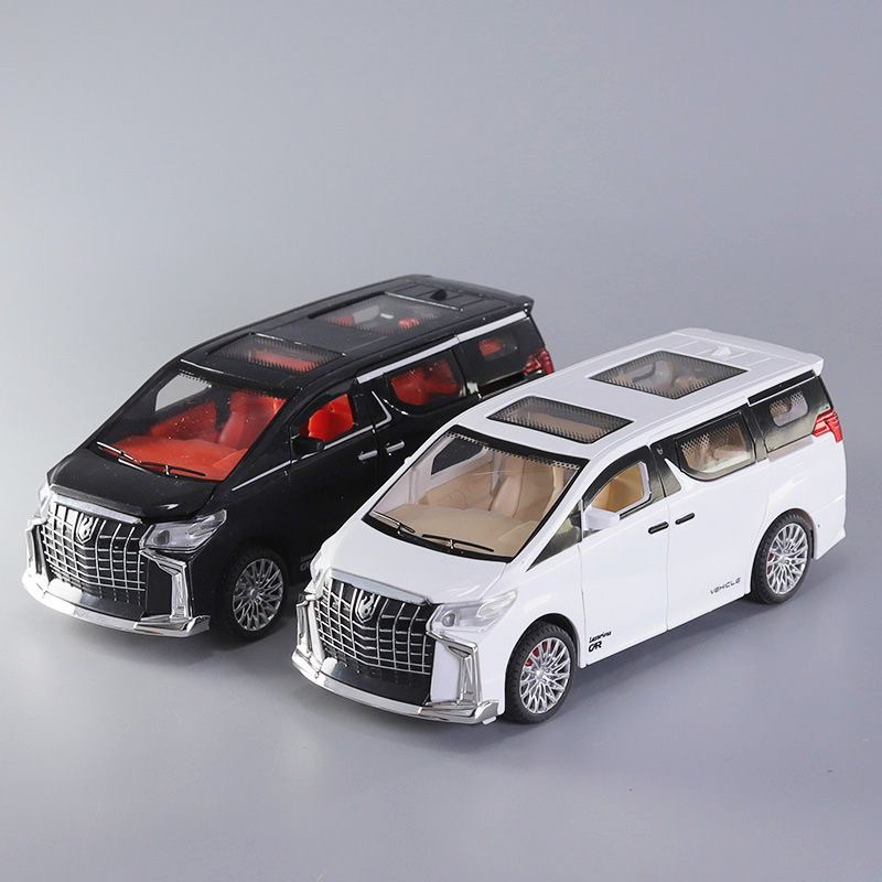 Xe mô hình Alphard có đèn ,âm thanh, mở 6 cửa, tỉ lệ 1:24