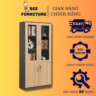 Tủ hồ sơ 2 cánh văn phòng Bee furniture tiện lợi giá rẻ có ngăn cửa khoá