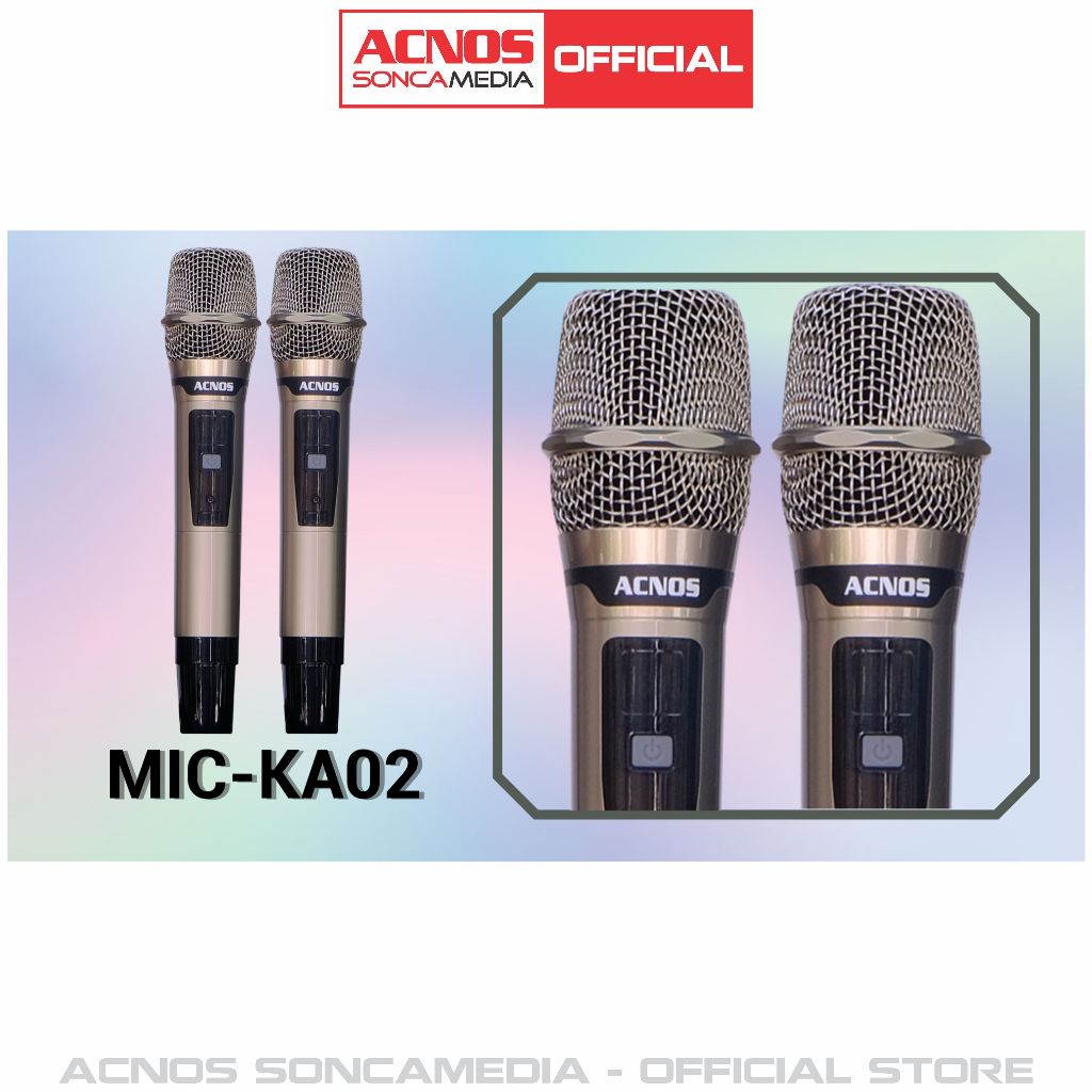 Micro không dây UHF ACNOS KA02 cao cấp - Bảo hành 6 tháng
