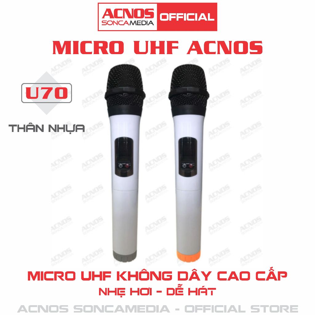 Micro không dây UHF ACNOS - Bảo hành 6 tháng