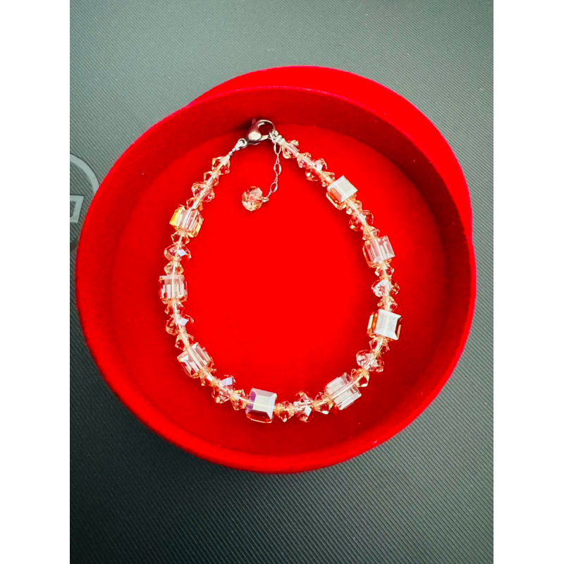 Vòng Tay Pha Lê Áo Swarovski Vuông 6 ly