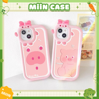 Ốp Lưng iPhone Cute Pig Camera Nơ, Chống Sốc, Bảo Vệ Camera - iP 6/6s/7/8/Plus/X/XS/XR/11/12/13/14/15/Pro/Max/Mini