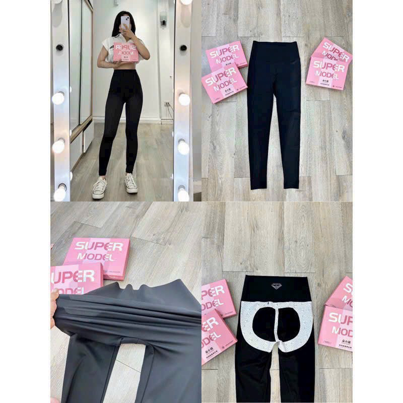 Quần Legging Đúc Su 6.0 full hộp, chất đúc su co giãn cạp cao tôn dáng mẫu mới nhất hàng QC 2024- TD024