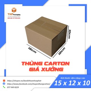 15x12x10 combo 100 hộp carton, thùng carton