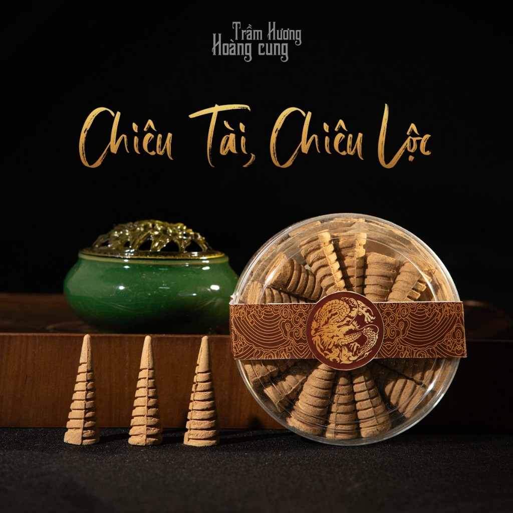 Lư Sứ Xông Trầm Hương - Nắp đồng hoa văn, sứ cao cấp