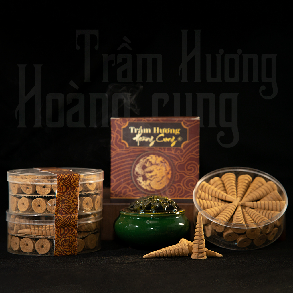 Lư Sứ Xông Trầm Hương - Nắp đồng hoa văn, sứ cao cấp