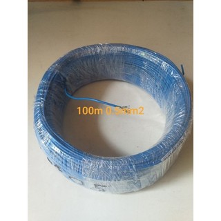 CUỘN 100M DÂY ĐIỆN ĐƠN 0.8MM2 ĐỒNG MỀM XI TRẮNG