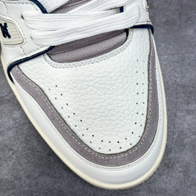 Siêu Phẩm Giày Thể Thao Sneaker L/v Trai.ner #54 Signa.ture Mari.ne Blue Trắng Xanh Cao Cấp Giày lv trainer trắng xanh