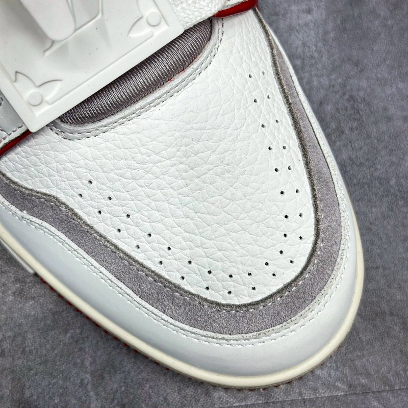 Siêu Phẩm Giày Thể Thao Sneaker L/V Trai.ner #54 Signa.ture White Red Trắng Đỏ Cao Cấp Ảnh Thật Giày Lv trainer lai au