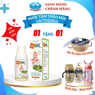Nước tắm thảo dược 100% Lacto diall ngăn ngừa rôm sảy, mụn