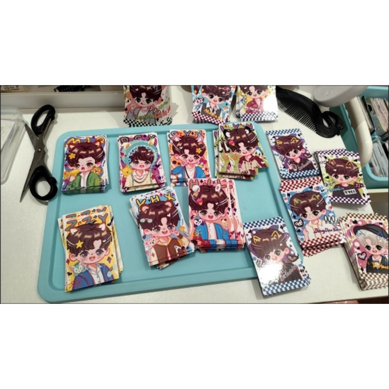 Set card chibi cán bóng TNT Thời Đại Thiếu Niên Đoàn Trại hè