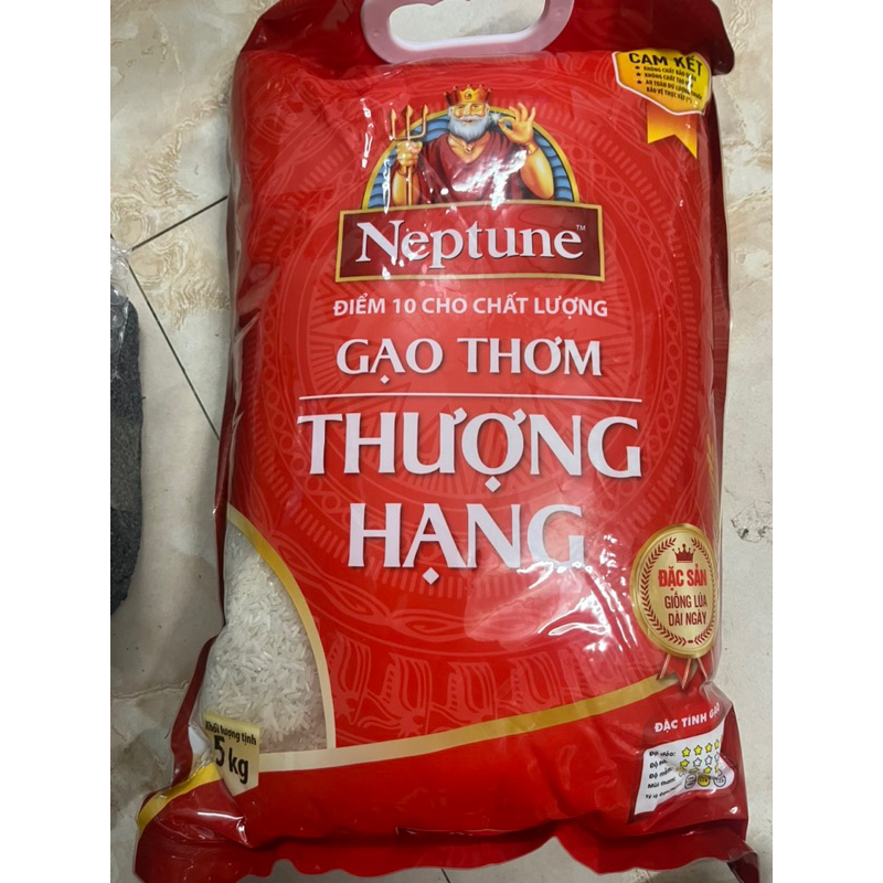 Gạo Neptune Thơm Thượng Hạng Túi 5kg