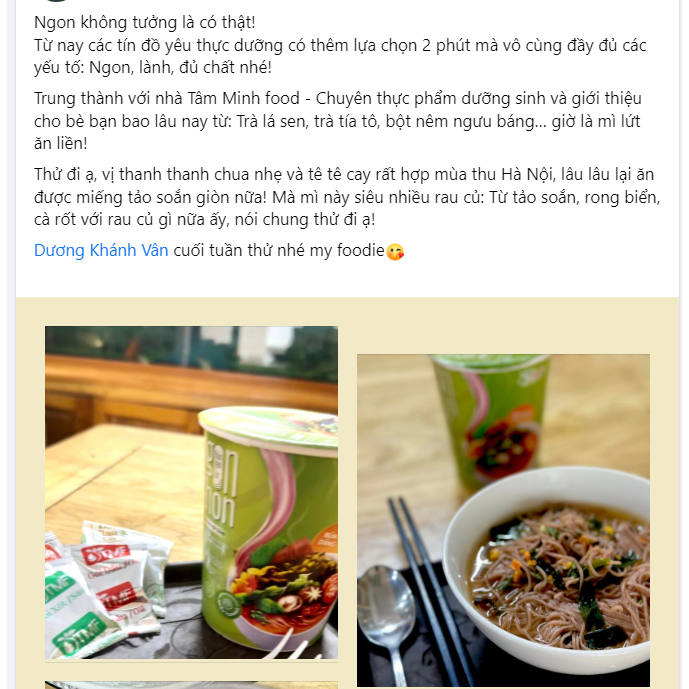 Bún gạo lứt ăn liền NGON & THON - Vị rau củ hạt ngũ cốc thuần chay healthy eatclean