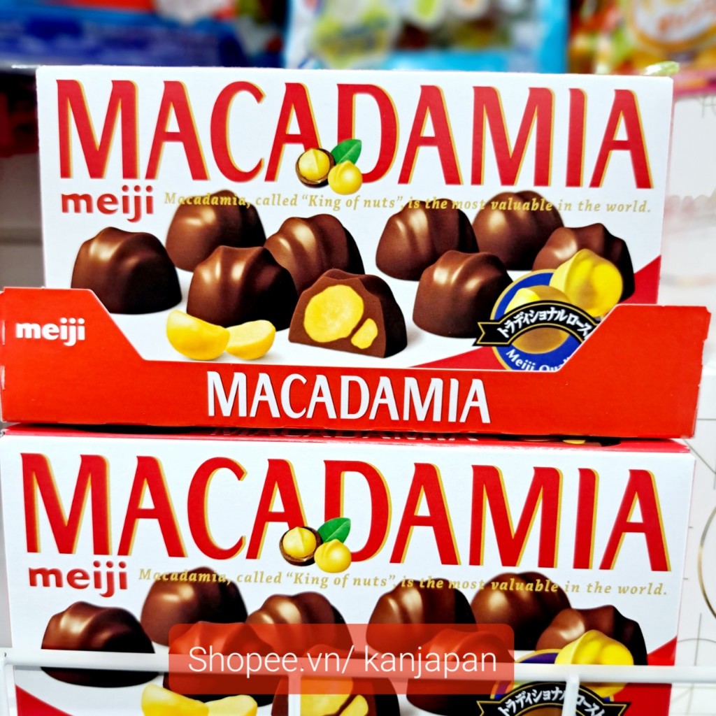 Socola Macadamia chocolate Meiji 64g nội địa Nhật Bản | Kanjapan | 4902777006284