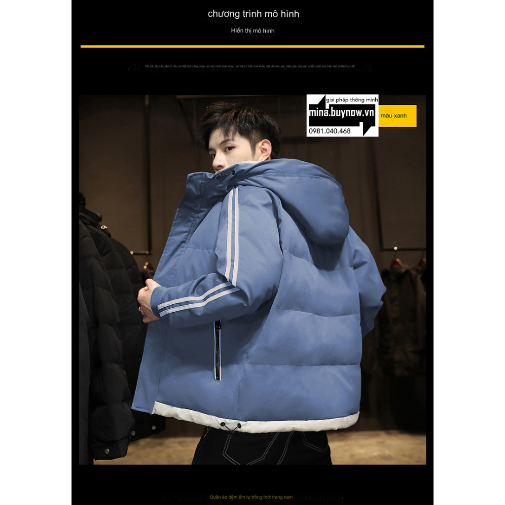 Áo khoác cotton nam đặc biệt giảm giá mùa đông dày thời thượng