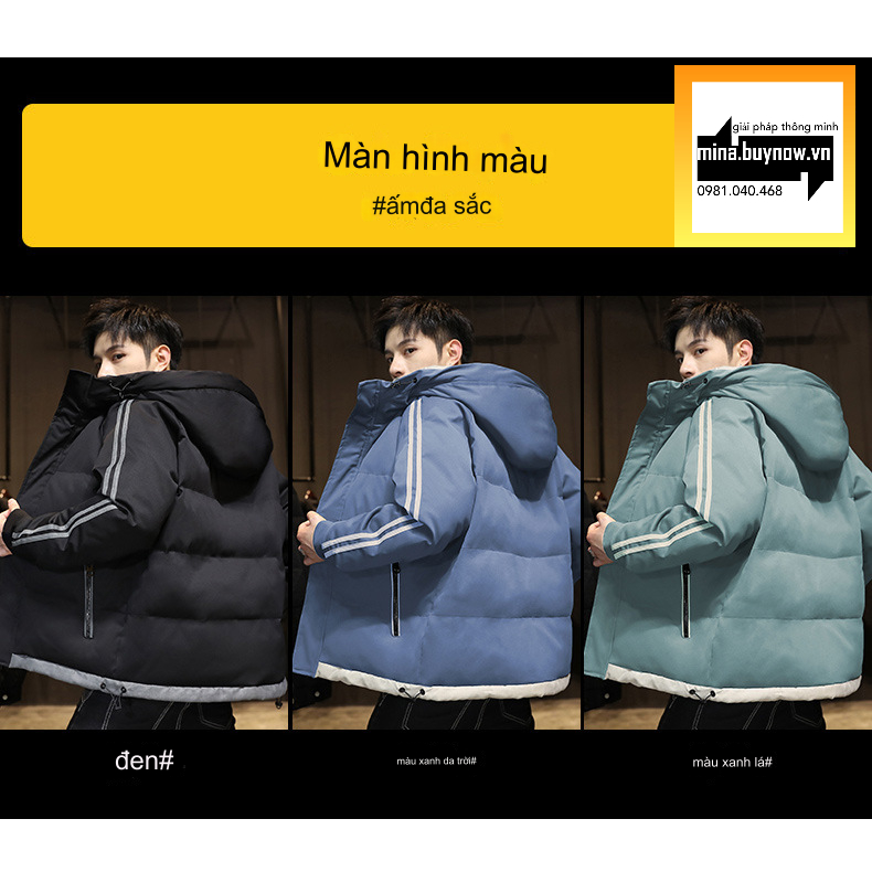 Áo khoác cotton nam đặc biệt giảm giá mùa đông dày thời thượng