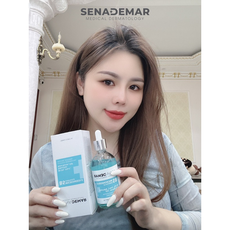 Serum B5 Senademar B5 microneedle ampoule hạn 2026 dưỡng trắng cấp ẩm khoá căng bóng phục hồi
