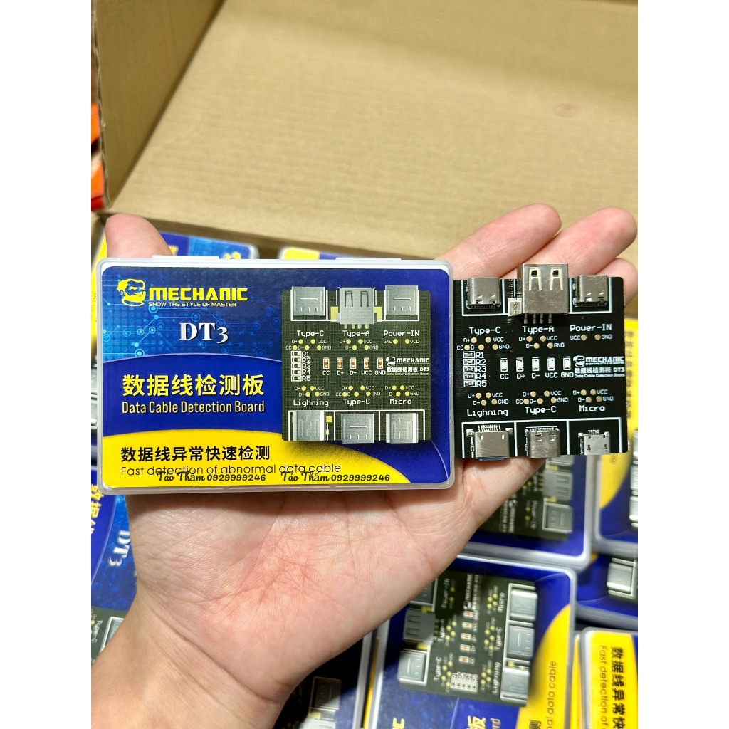 Mạch kiểm tra cáp sạc, cáp chuyển dữ liệu Mechanic DT3