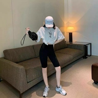 Quần legging ngố đùi nữ W cạp cao nâng mông vải cotton day dặn co giãn hàng loại đẹp