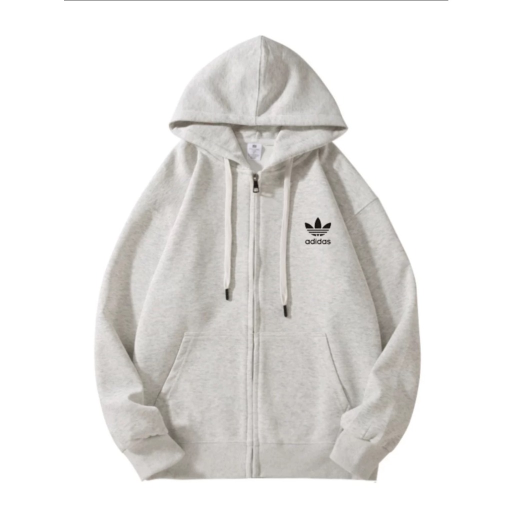 Áo hoodie zip Adidas cao cấp chính hãng chất nỉ bông cao cấp chuẩn form unisex nam nữ áo nỉ form rộng  AcA_stroe
